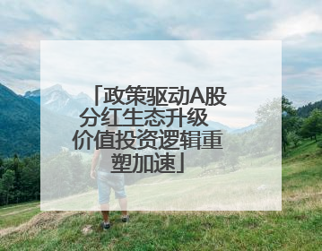 政策驱动A股分红生态升级 价值投资逻辑重塑加速