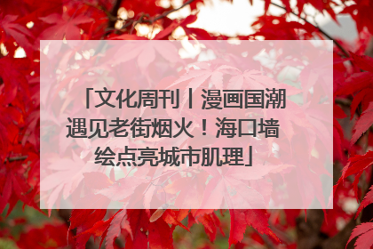 文化周刊丨漫画国潮遇见老街烟火！海口墙绘点亮城市肌理