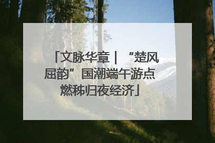文脉华章｜“楚风屈韵”国潮端午游点燃秭归夜经济