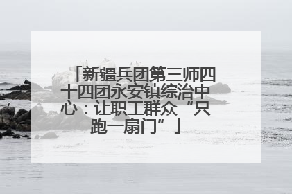 新疆兵团第三师四十四团永安镇综治中心：让职工群众“只跑一扇门”