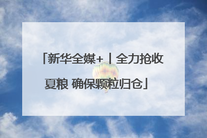 新华全媒+丨全力抢收夏粮 确保颗粒归仓