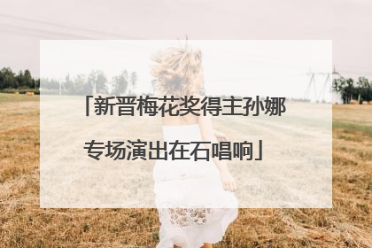 新晋梅花奖得主孙娜专场演出在石唱响
