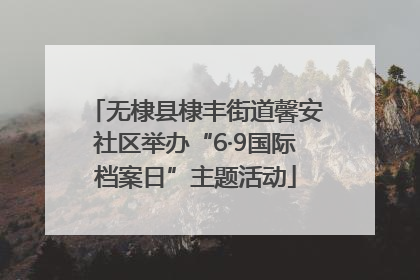 无棣县棣丰街道馨安社区举办“6·9国际档案日”主题活动