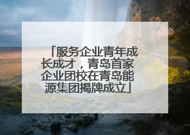 服务企业青年成长成才，青岛首家企业团校在青岛能源集团揭牌成立