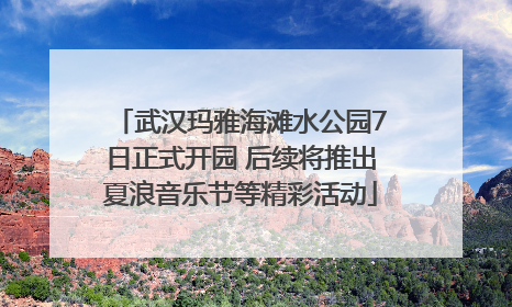 武汉玛雅海滩水公园7日正式开园 后续将推出夏浪音乐节等精彩活动