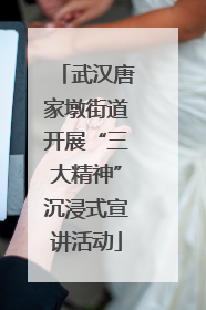 武汉唐家墩街道开展“三大精神”沉浸式宣讲活动