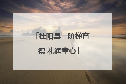 桂阳县：阶梯育德 礼润童心