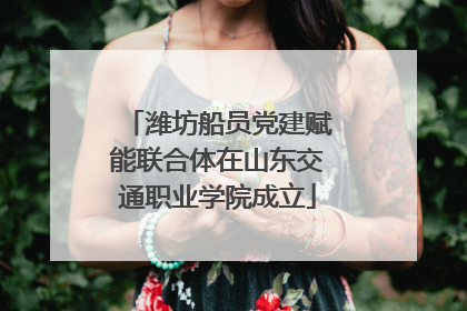 潍坊船员党建赋能联合体在山东交通职业学院成立