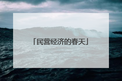 民营经济的春天