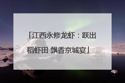 江西永修龙虾：跃出稻虾田 飘香京城宴