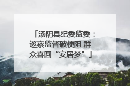 汤阴县纪委监委：巡察监督破梗阻 群众喜圆“安居梦”