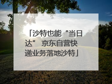 沙特也能“当日达” 京东自营快递业务落地沙特
