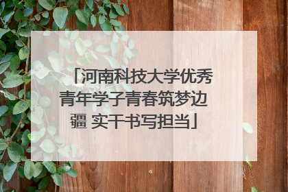 河南科技大学优秀青年学子青春筑梦边疆 实干书写担当