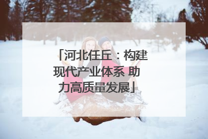 河北任丘：构建现代产业体系 助力高质量发展
