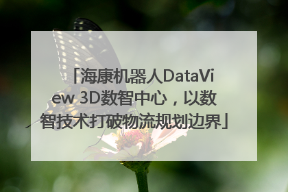 海康机器人DataView 3D数智中心，以数智技术打破物流规划边界