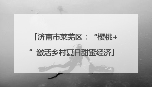 济南市莱芜区：“樱桃+”激活乡村夏日甜蜜经济