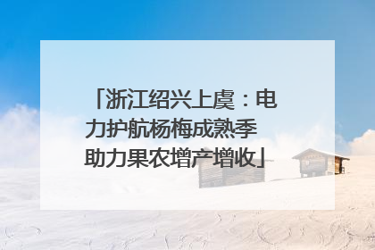 浙江绍兴上虞：电力护航杨梅成熟季 助力果农增产增收
