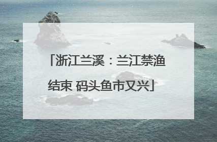 浙江兰溪：兰江禁渔结束 码头鱼市又兴