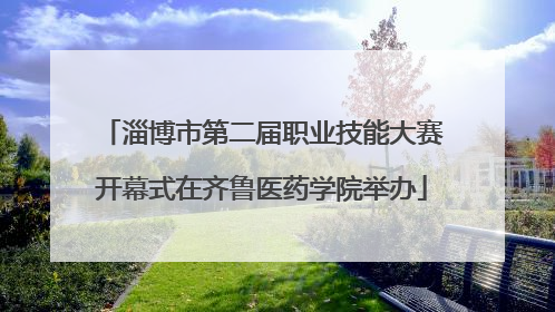 淄博市第二届职业技能大赛开幕式在齐鲁医药学院举办
