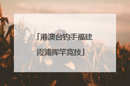 港澳台钓手福建霞浦挥竿竞技