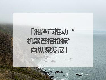 湘潭市推动“机器管招投标”向纵深发展