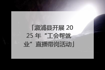 溆浦县开展 2025 年“工会帮就业”直播带岗活动