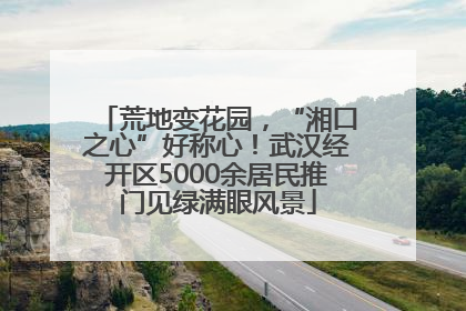 荒地变花园，“湘口之心”好称心！武汉经开区5000余居民推门见绿满眼风景