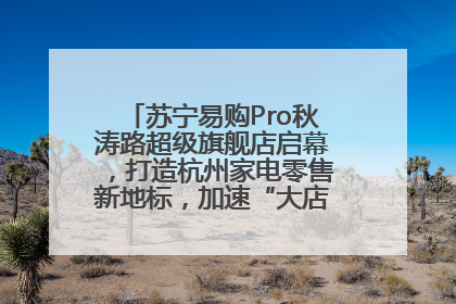苏宁易购Pro秋涛路超级旗舰店启幕，打造杭州家电零售新地标，加速“大店攻略”全省布局
