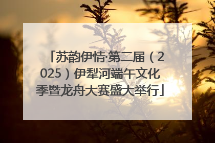 苏韵伊情·第二届（2025）伊犁河端午文化季暨龙舟大赛盛大举行