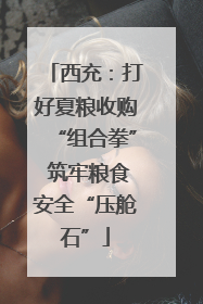 西充：打好夏粮收购“组合拳” 筑牢粮食安全“压舱石”