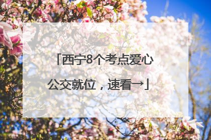 西宁8个考点爱心公交就位，速看→
