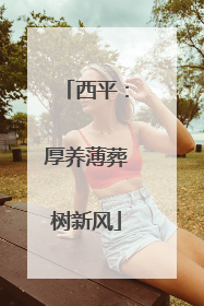 西平：厚养薄葬树新风