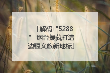 解码“5288” 烟台援藏打造边疆文旅新地标