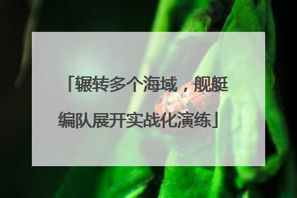 辗转多个海域，舰艇编队展开实战化演练