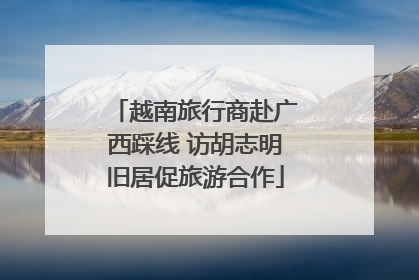 越南旅行商赴广西踩线 访胡志明旧居促旅游合作