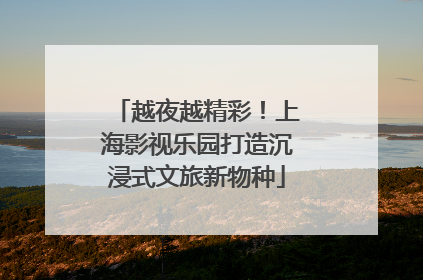 越夜越精彩！上海影视乐园打造沉浸式文旅新物种