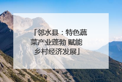 邻水县：特色蔬菜产业蓬勃 赋能乡村经济发展
