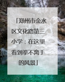 郑州市金水区文化路第三小学：在这里看到拳不离手的风景