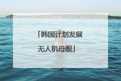 韩国计划发展无人机母舰