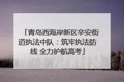 青岛西海岸新区辛安街道执法中队：筑牢执法防线 全力护航高考