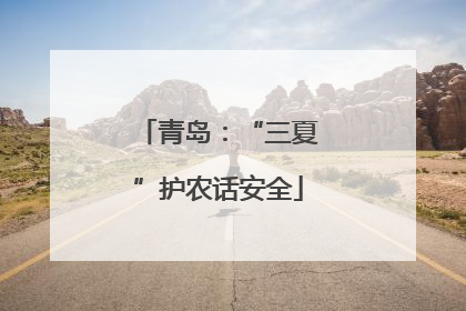 青岛：“三夏”护农话安全