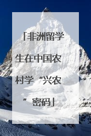非洲留学生在中国农村学“兴农”密码