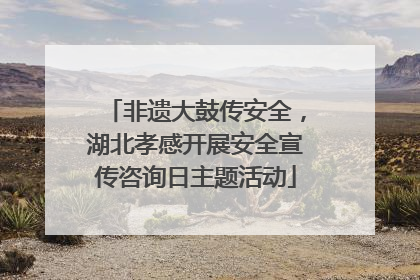 非遗大鼓传安全，湖北孝感开展安全宣传咨询日主题活动
