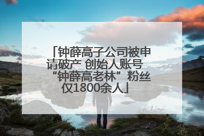 钟薛高子公司被申请破产 创始人账号“钟薛高老林”粉丝仅1800余人