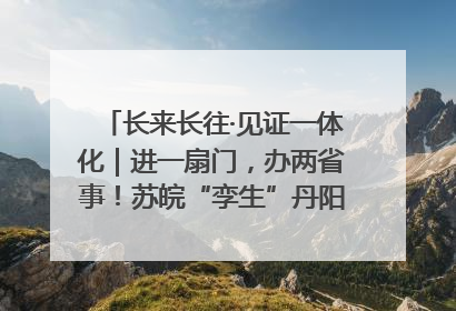 长来长往·见证一体化｜进一扇门，办两省事！苏皖“孪生”丹阳如何做到的？