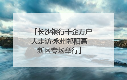 长沙银行千企万户大走访·永州祁阳高新区专场举行