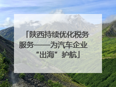 陕西持续优化税务服务——为汽车企业“出海”护航