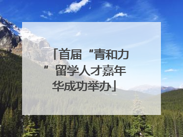 首届“青和力”留学人才嘉年华成功举办