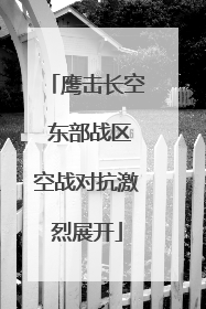 鹰击长空 东部战区空战对抗激烈展开