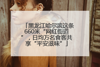 黑龙江哈尔滨这条660米“网红街道”，日均万名食客共享“平安滋味”